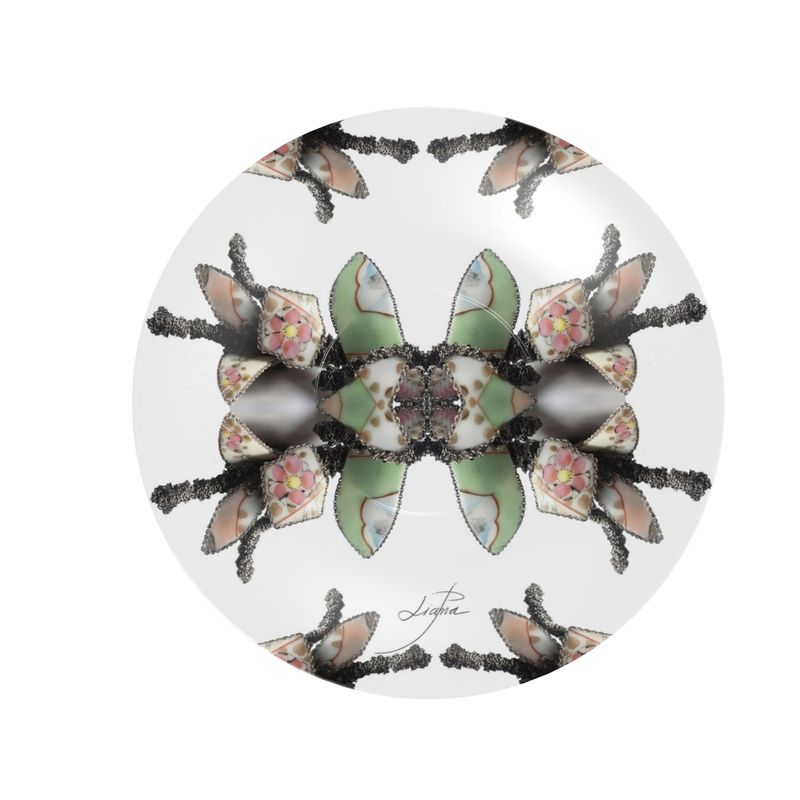 'Blossoms' - Small Espresso Cup and Saucer in White