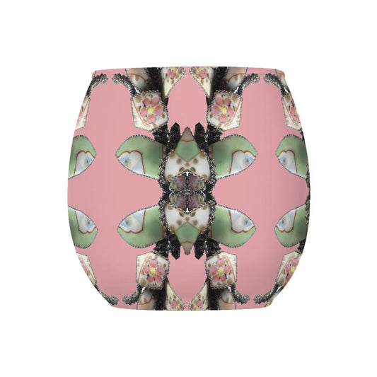 'Blossoms' - Trellis Glass Tealight Holders in Candy Pink (Pack of 3)