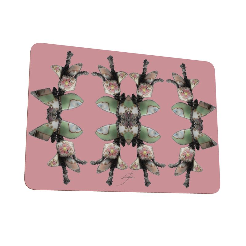 'Blossoms' - Trellis Placemats in Candy Pink (Pack of 4 min.)
