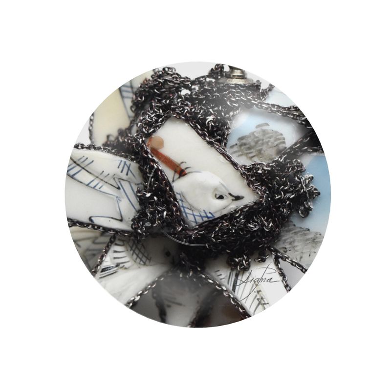 'Santorini' - Small Espresso Cup and Saucer