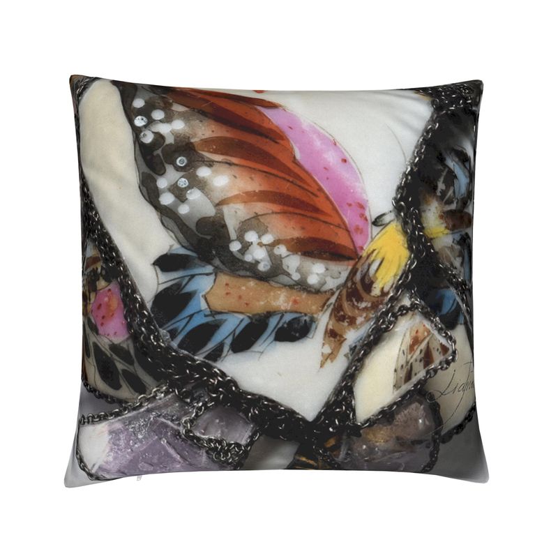 'Social Butterfly' - Square Cushion