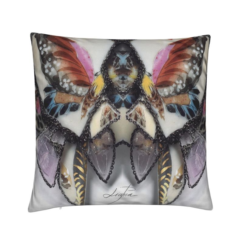 'Social Butterfly' -  Kaleidoscope Square Cushion