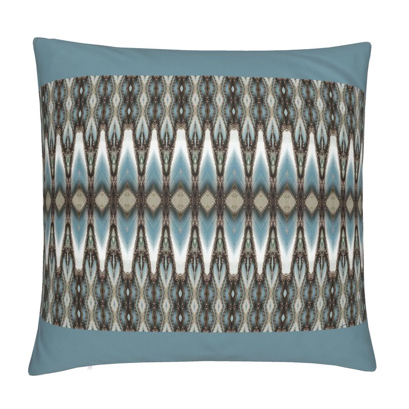 'Embrace' - Panel Cushion Cover in Blue