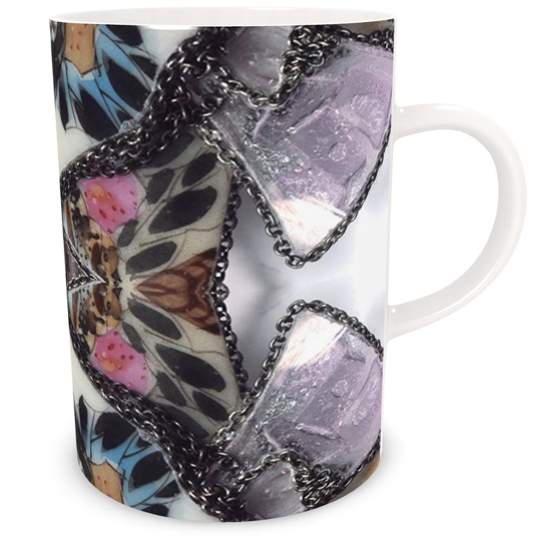 'Social Butterfly' - Bone China Mug