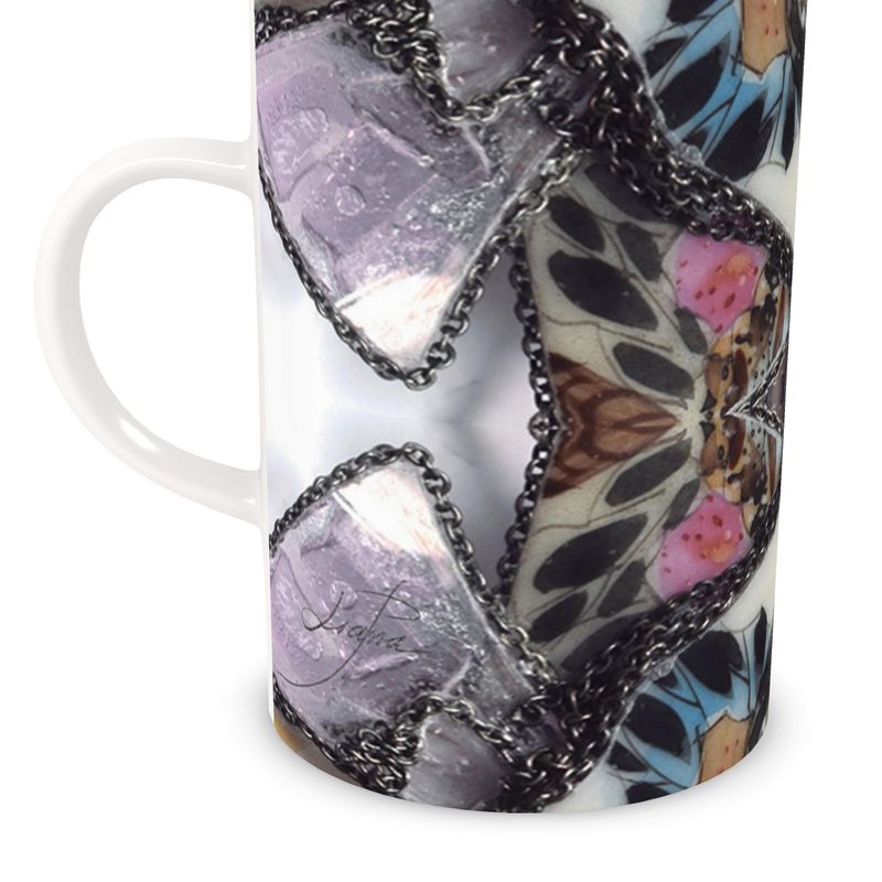 'Social Butterfly' - Bone China Mug