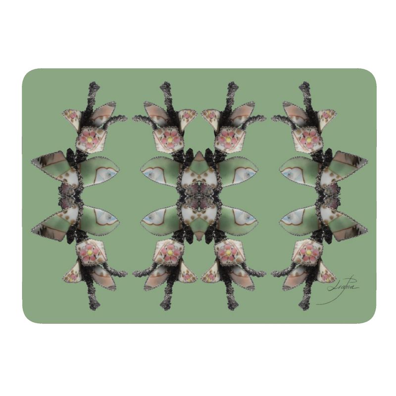 'Blossoms' - Trellis Placemats in Mint Green (Pack of 4 min)