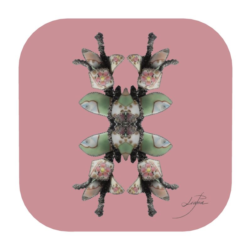 'Blossoms' - Trellis Coasters in Candy Pink (Pack of 4 min.)