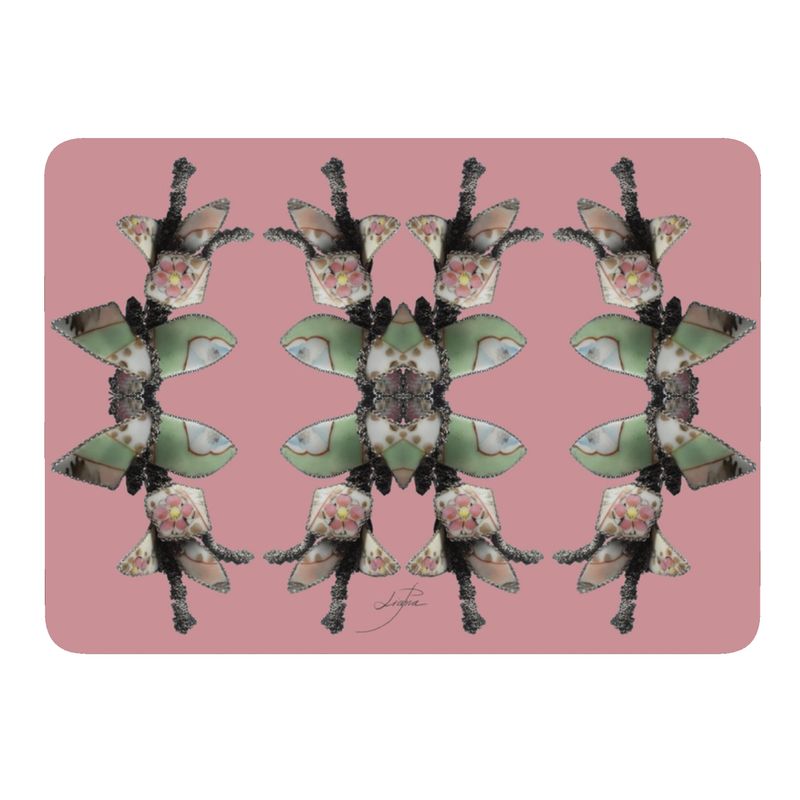 'Blossoms' - Trellis Placemats in Candy Pink (Pack of 4 min.)