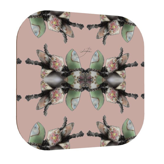 'Blossoms' - Trellis Coasters in Powder Pink (Pack of 4 min.)