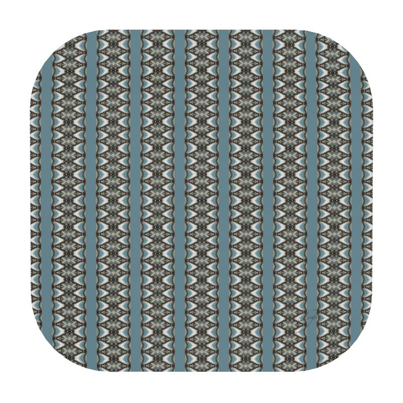 'Embrace' - Coasters with Verical Blue Stripes