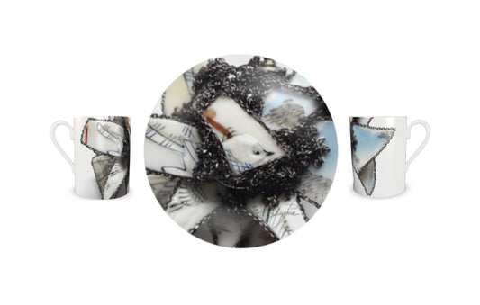 'Santorini' - Small Espresso Cup and Saucer