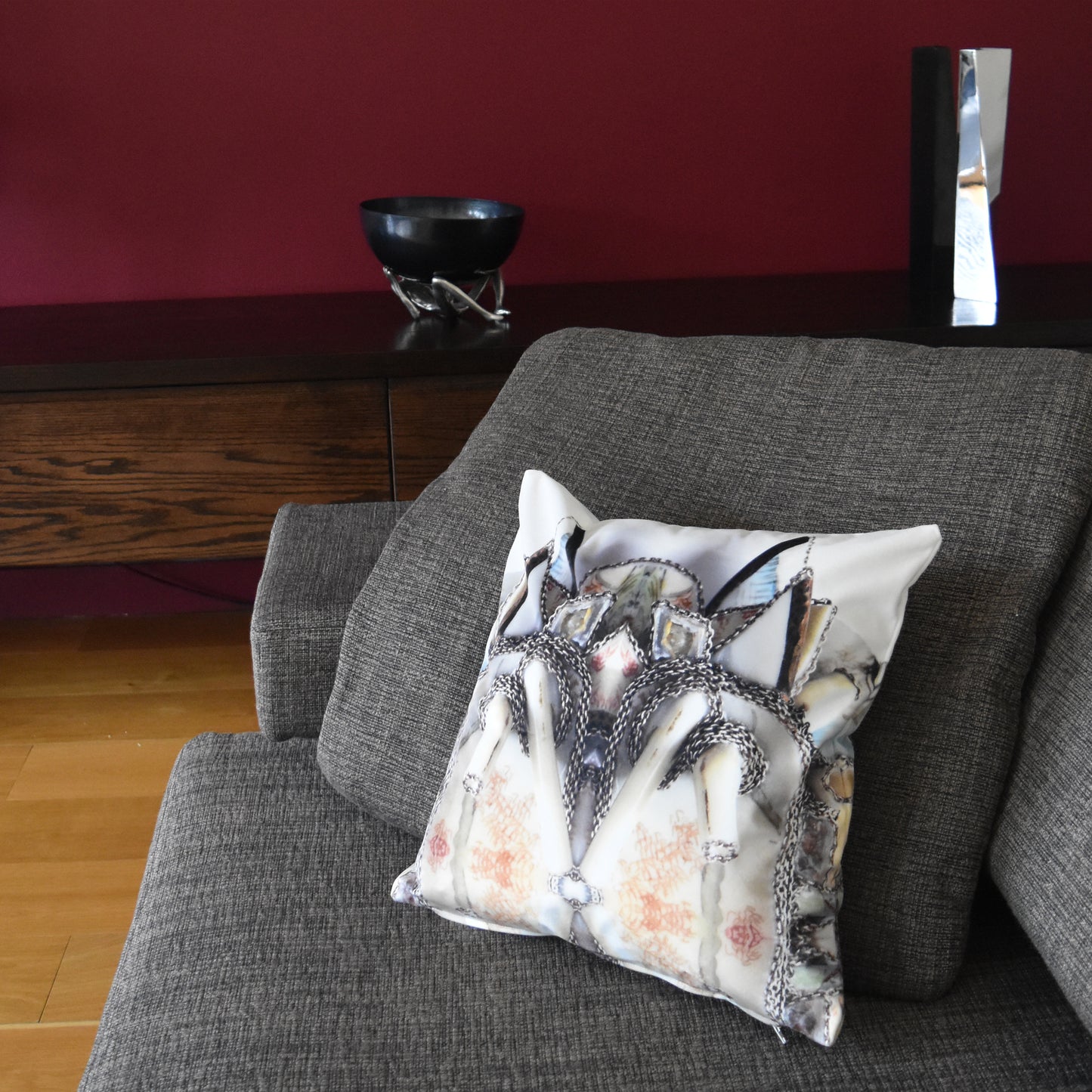 'In The Woods' -  Kaleidoscope Square Cushion