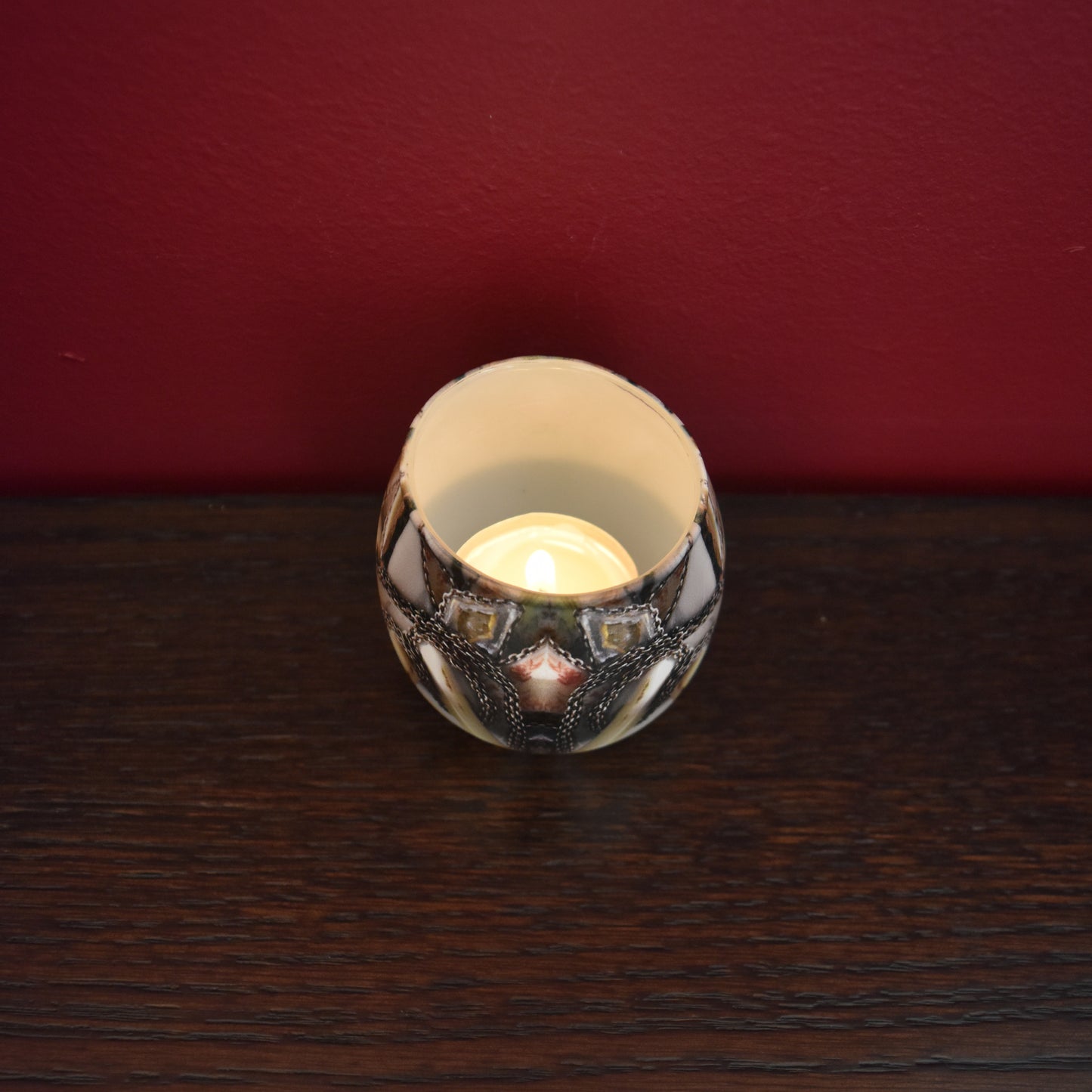 'In The Woods' - Set of Three Glass Tealight Holders (Pack of 3)
